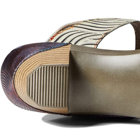 NEW L'Artiste Purple of SPRING STEP Heels for Women adjustable Modern sandal - Picture 6 of 9